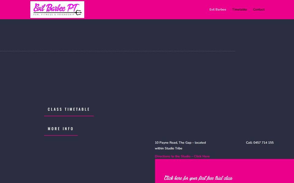 Evil Barbee PT website