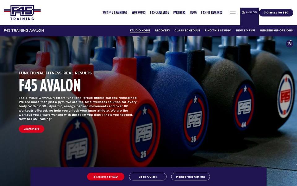 F45 Avalon website