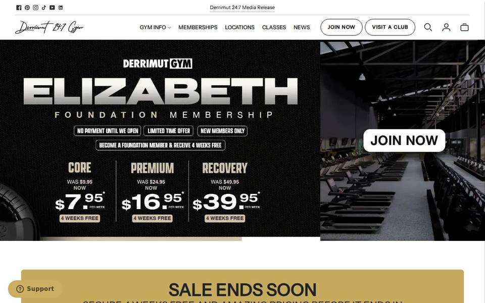 Derrimut 24:7 Gym Elizabeth website