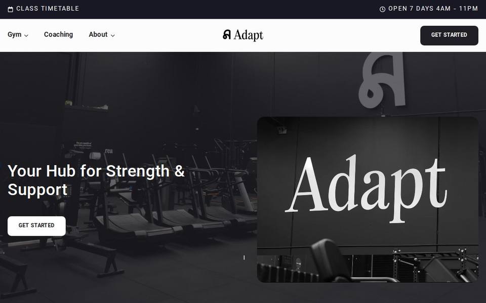 Adapt Gym Cranbourne West website