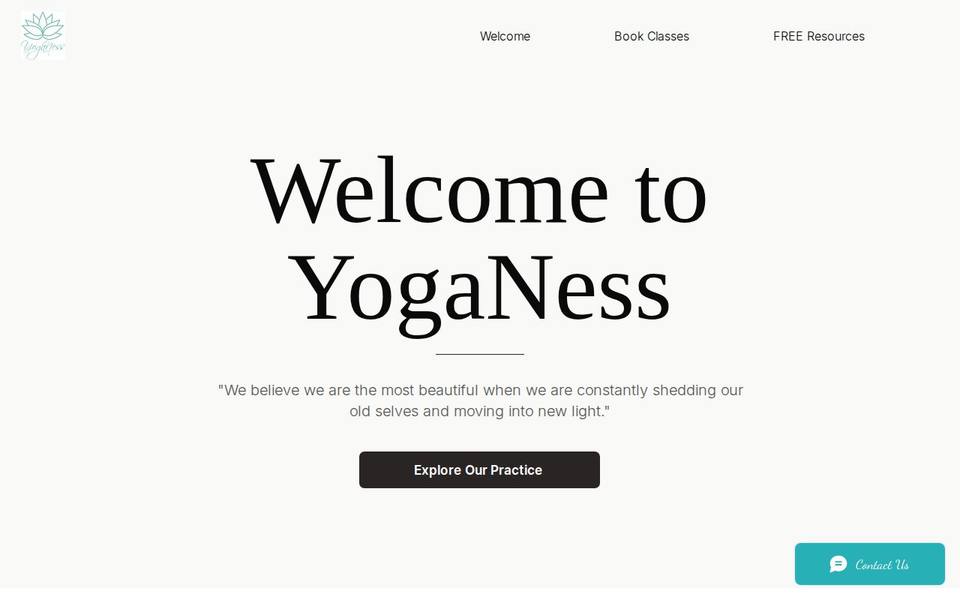 YogaNess website