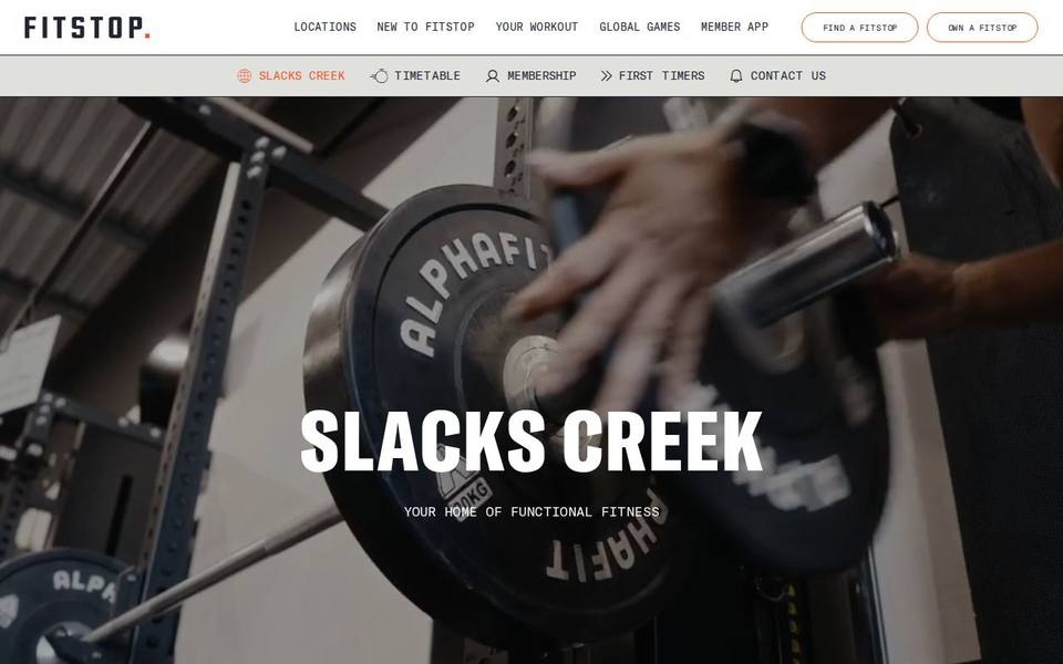 Fitstop Slacks Creek website