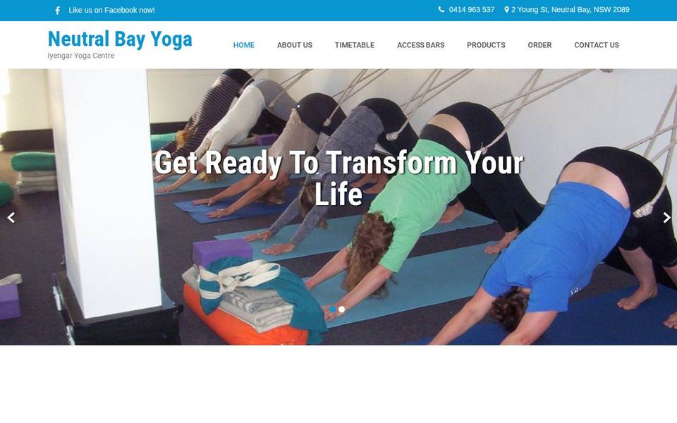 Neutral Bay Iyengar Yoga Centre website