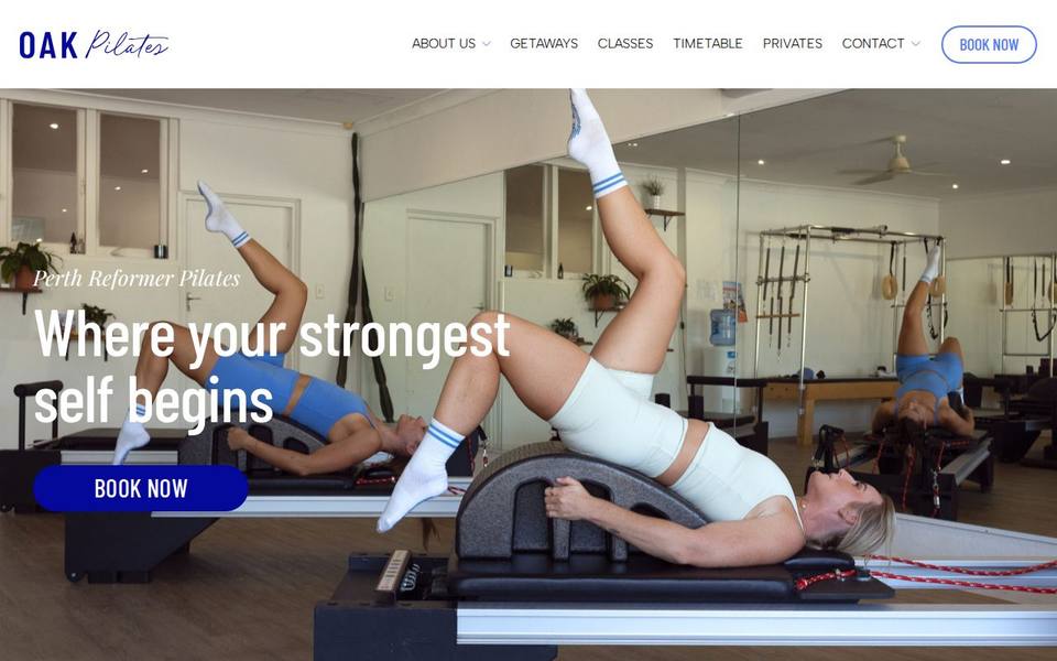 Oak Pilates website