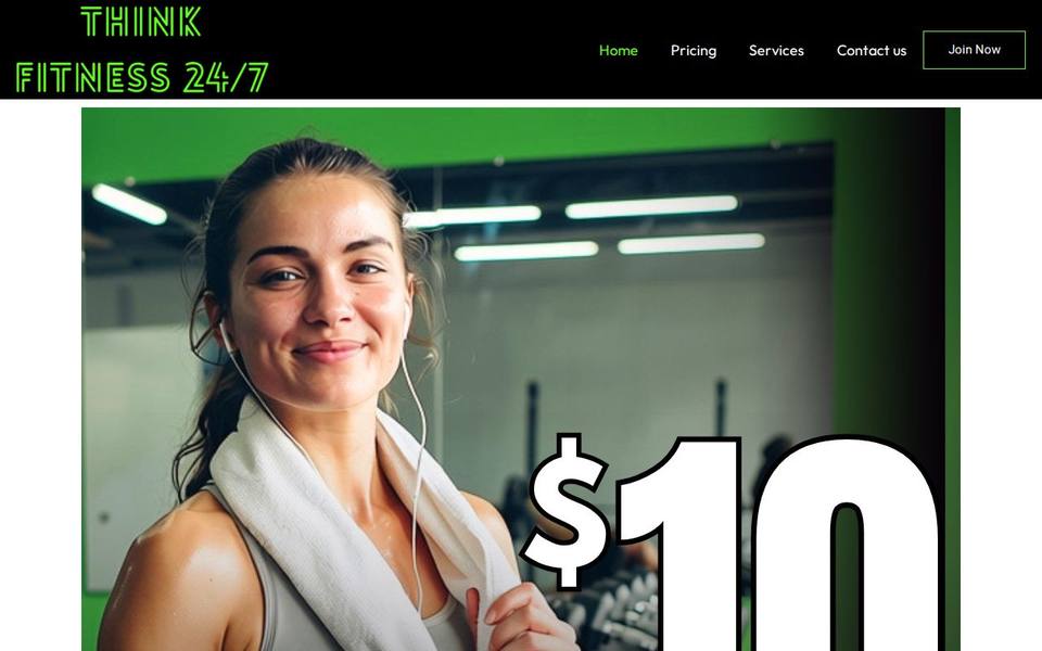 Think Fitness 24/7 Dawesville website
