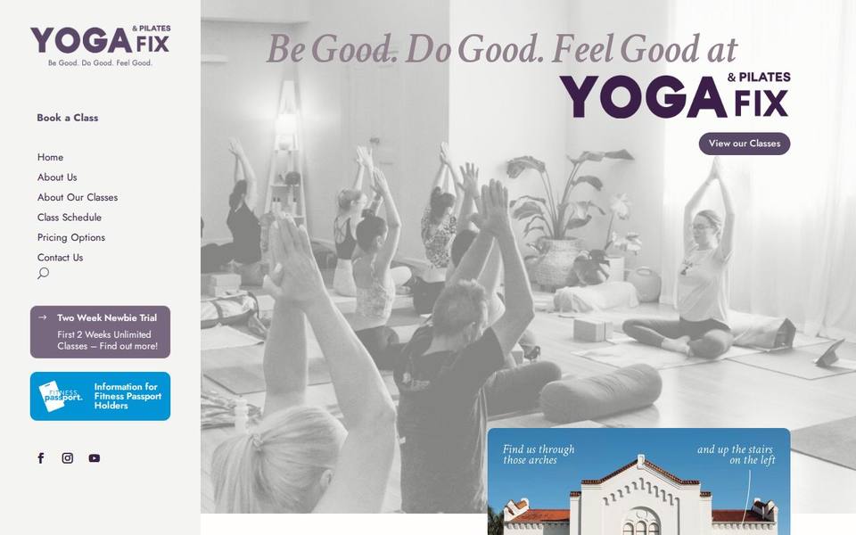 Yoga & Pilates Fix Mackay website