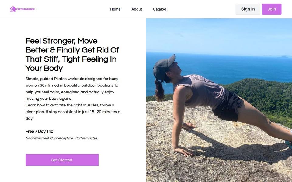 Cairns Pilates Barre /Pilates Clubhouse Online website