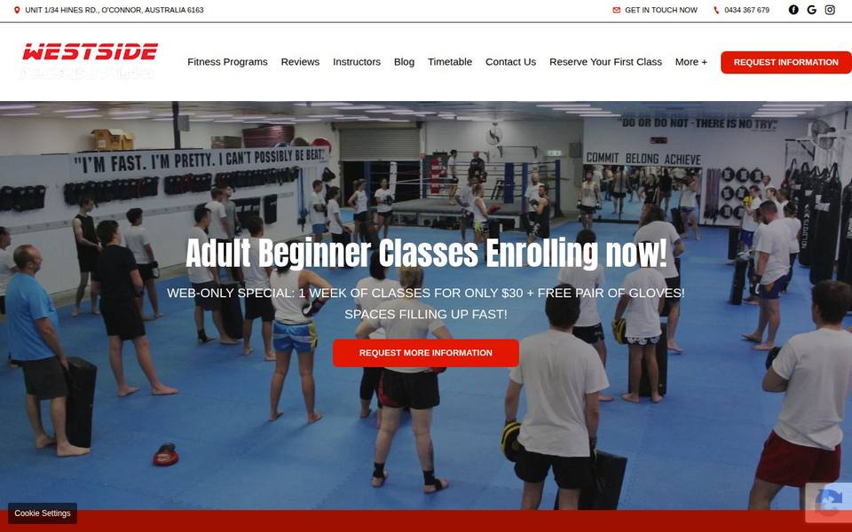 Westside Kickboxing website
