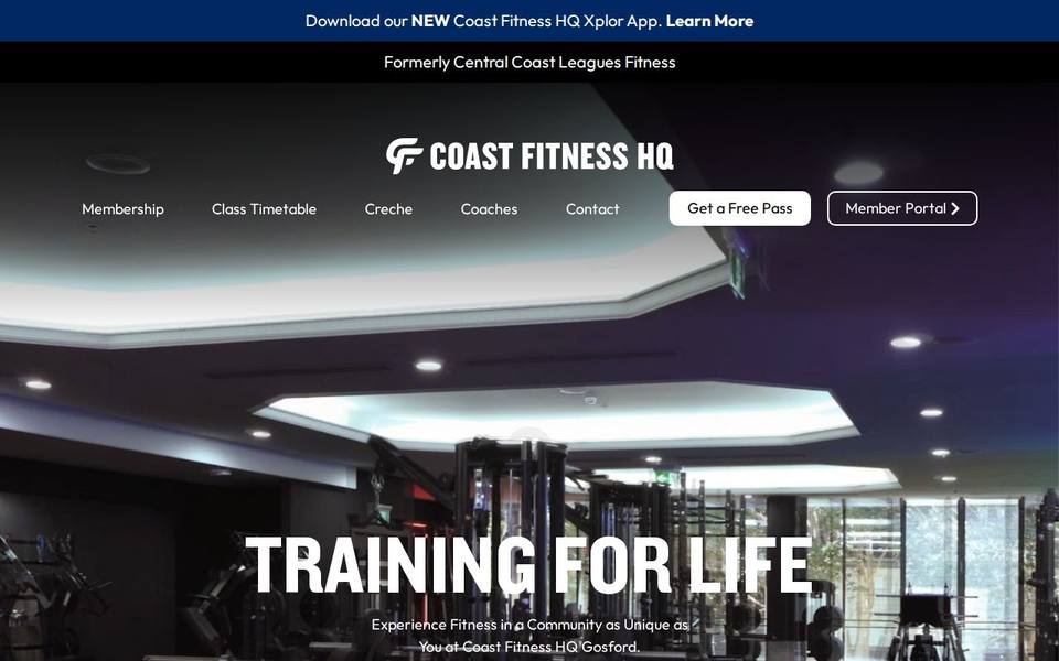 Coast Fitness HQ website