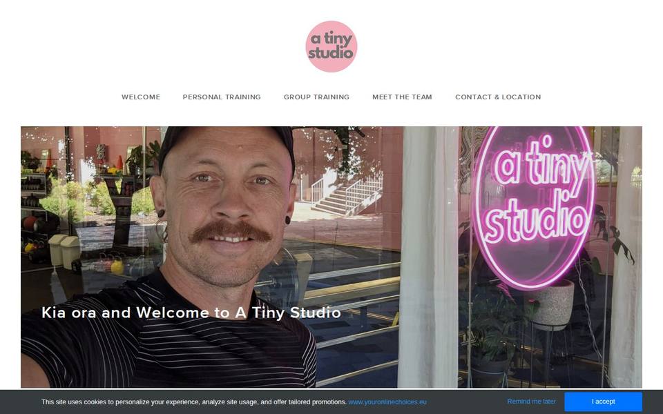 A Tiny Studio - Personal Training and Movement Studios website