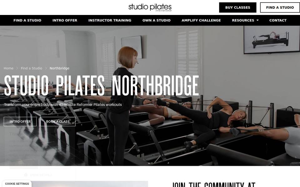 Studio Pilates International website
