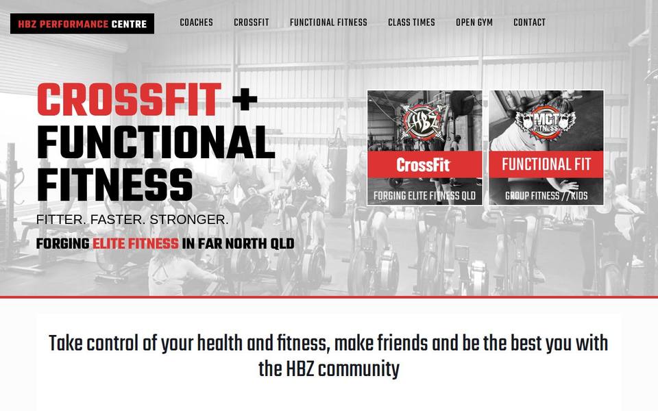 Crossfit HBZ website