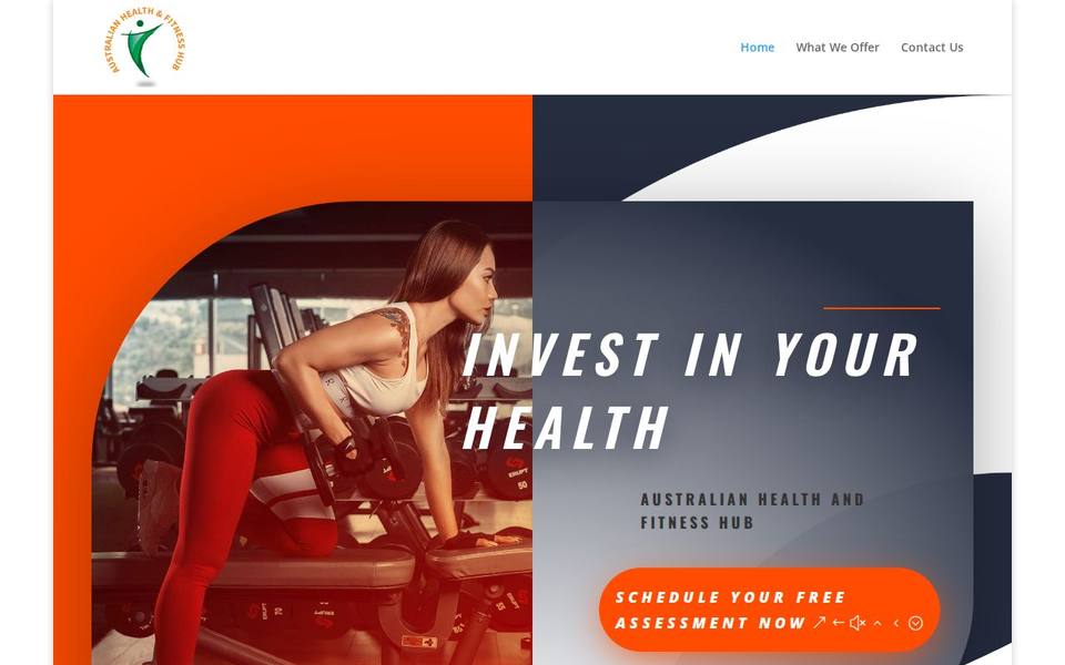 Australian Health and Fitness Hub website