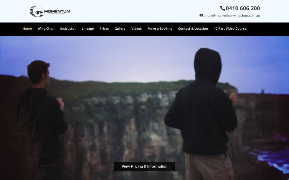 Momentum Wing Chun Kung Fu website