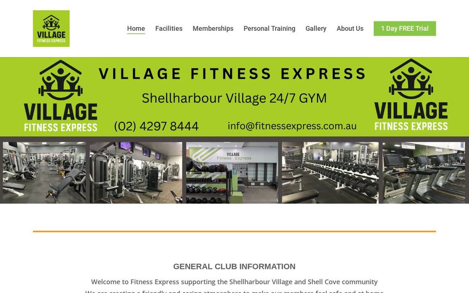 Fitness Express 24/7 website