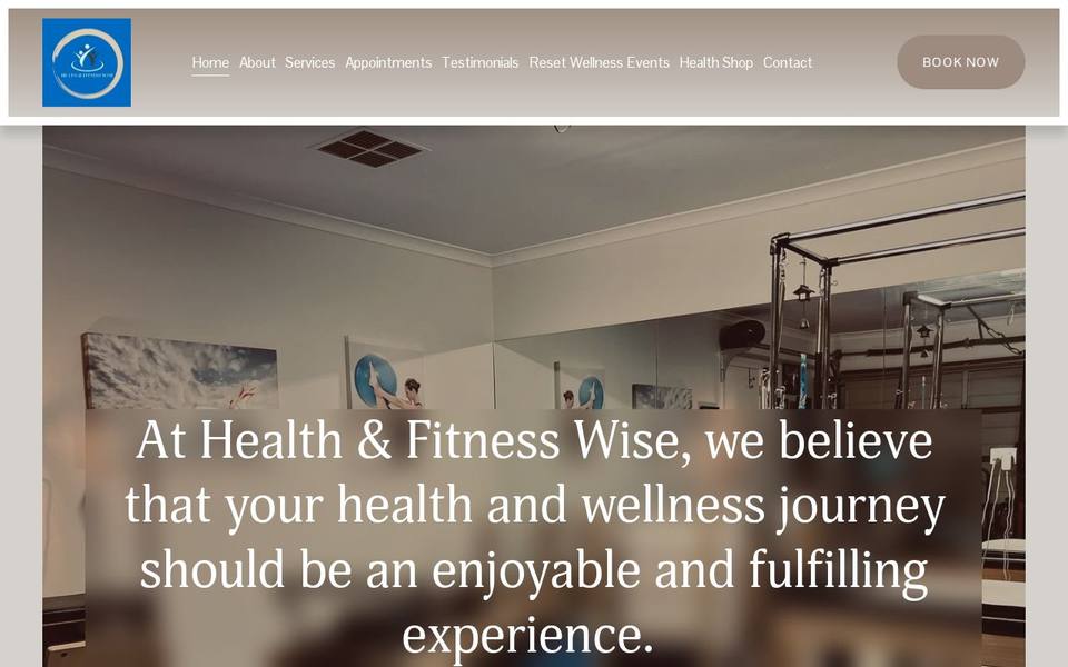 Health and Fitness Wise website
