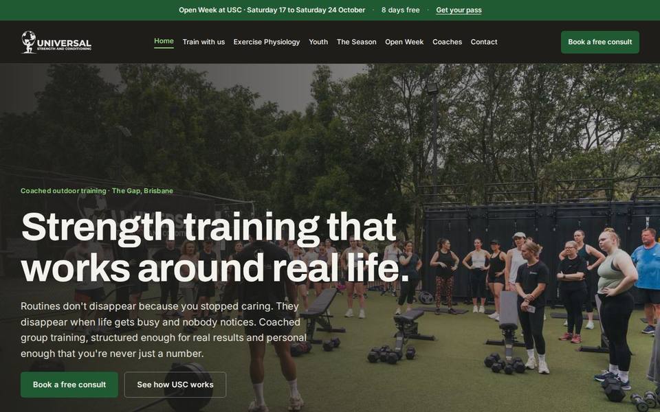 Universal Strength and Conditioning website