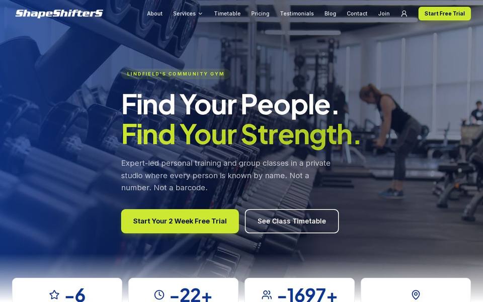 Shape-Shifters website