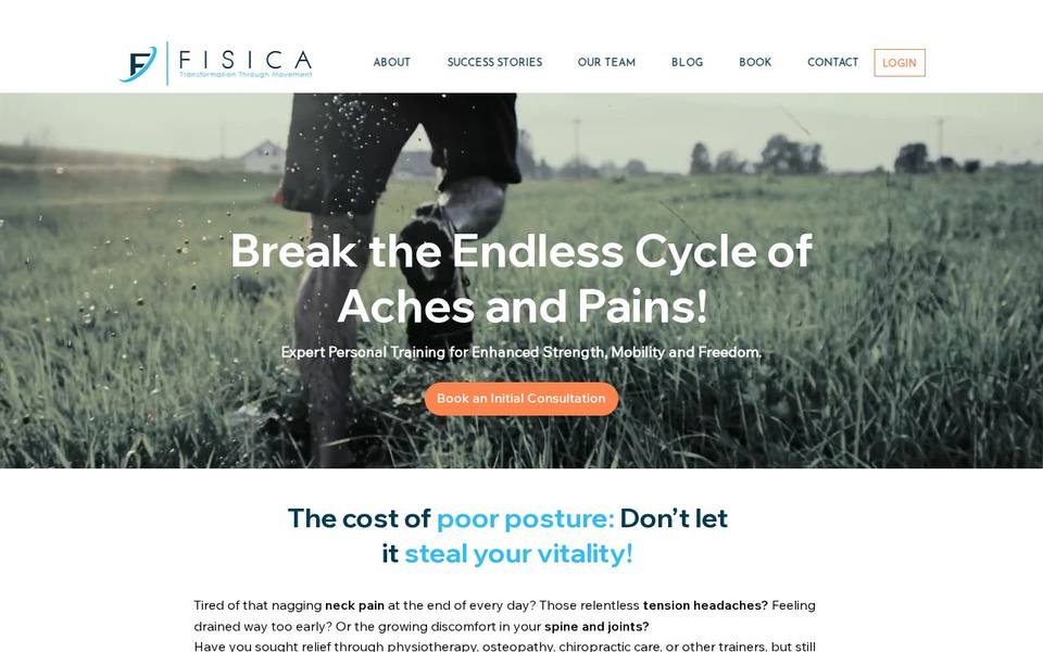 Fisica - Transformation Through Movement website