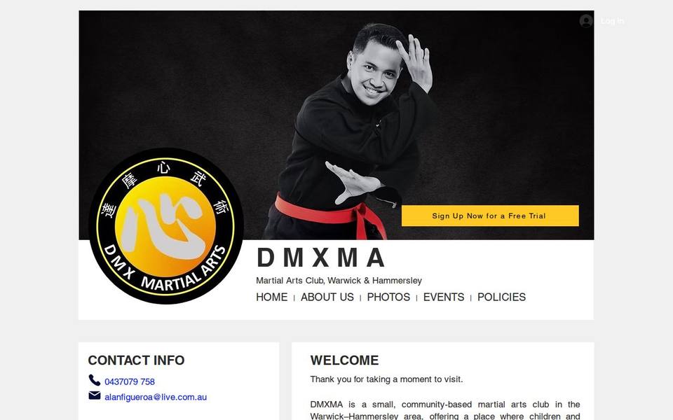 DMX Martial Arts website
