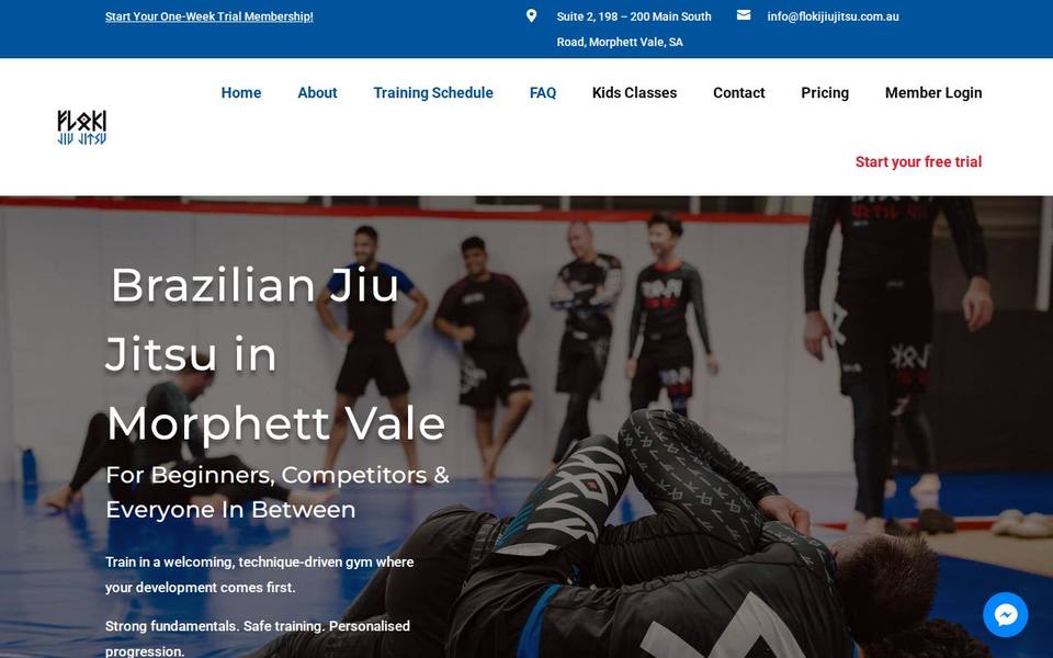 Floki Jiu Jitsu website