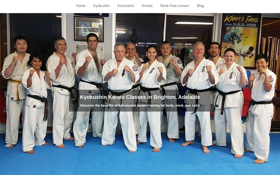 Brighton Kyokushin Karate website