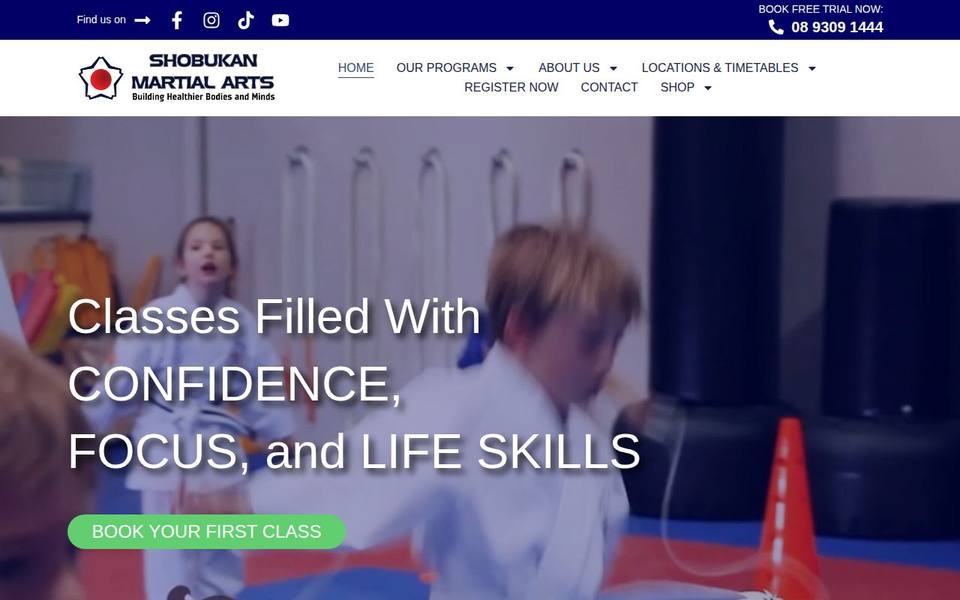 Shobukan Martial Arts website