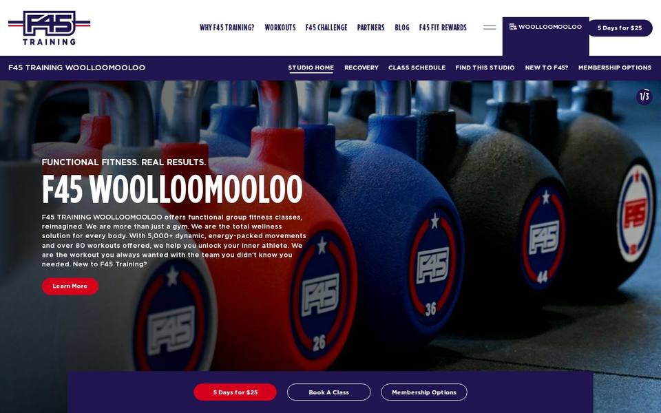 F45 Woolloomooloo website