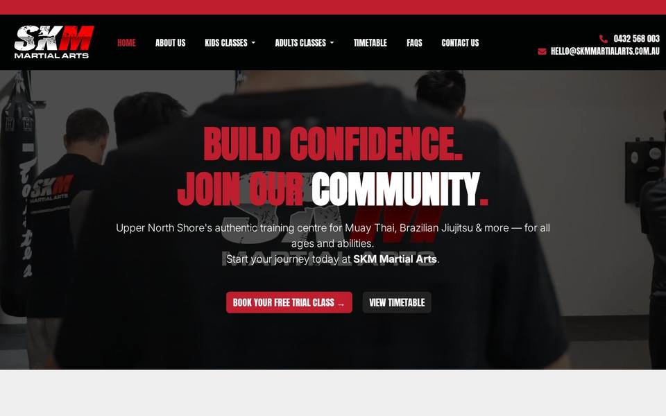 SKM Martial Arts website