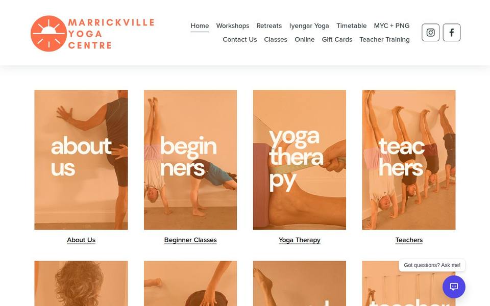Marrickville Yoga Centre website