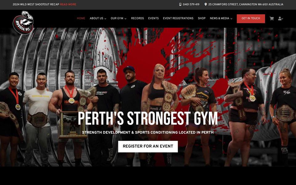 Muscle Pit website