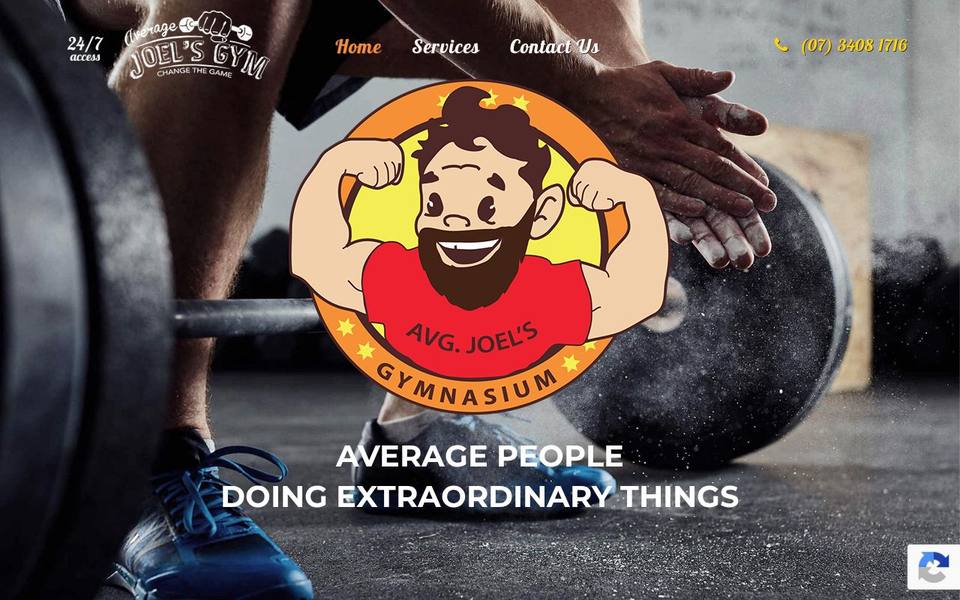 Average Joels Gym website