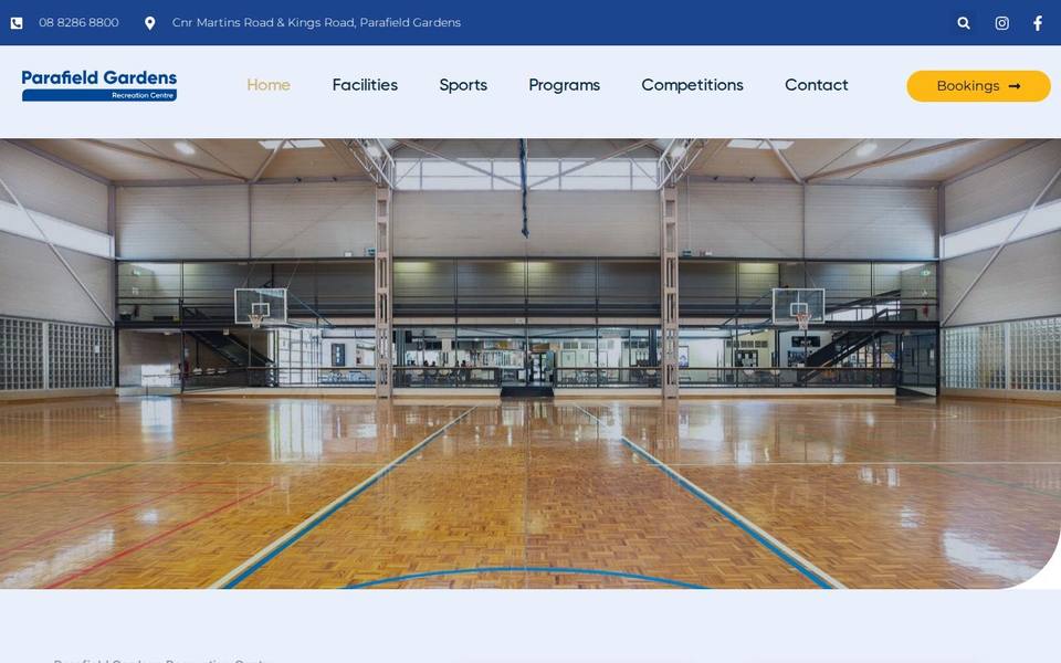 Parafield Gardens Recreation Centre website
