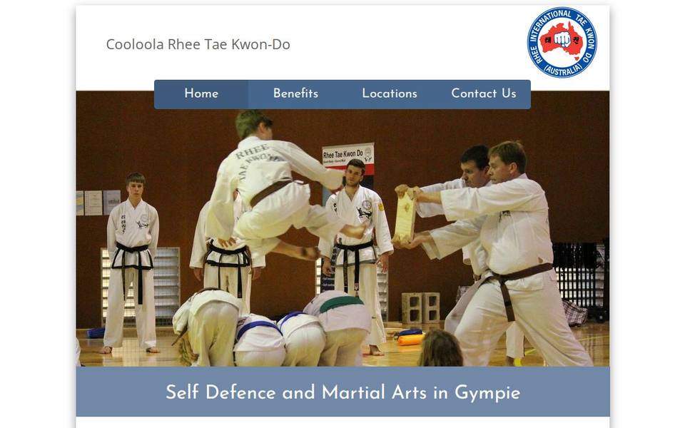 Cooloola Rhee Taekwondo website