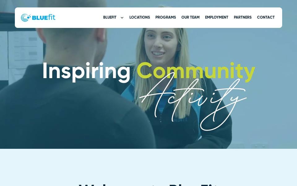 Bluefit Leisure website