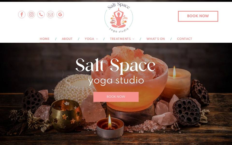 Salt Space Yoga Studio website