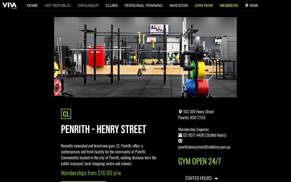 Club Lime Penrith - Henry Street website