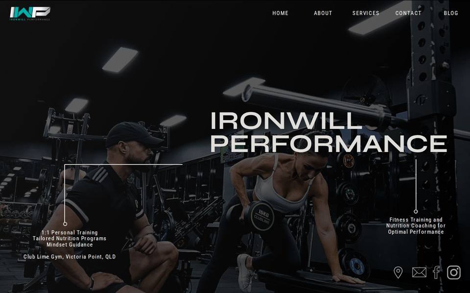 IronWill Performance website