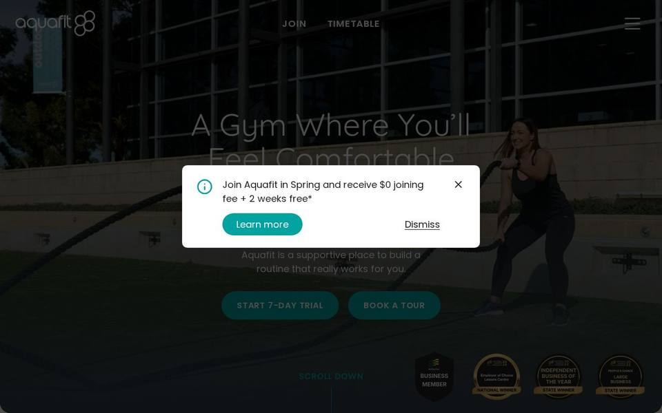 Aquafit website