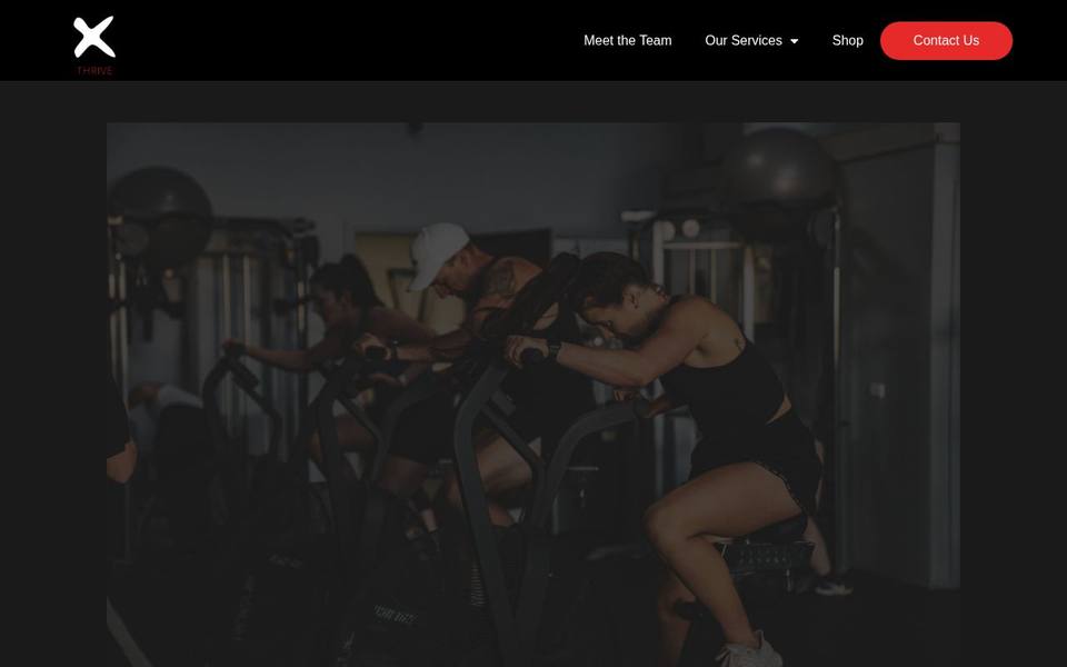 Thrive Fitness website