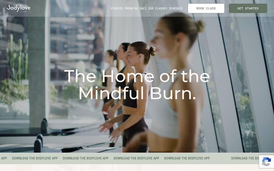 Bodylove Pilates - Sydney website
