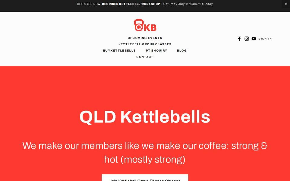 Qld Kettlebells website