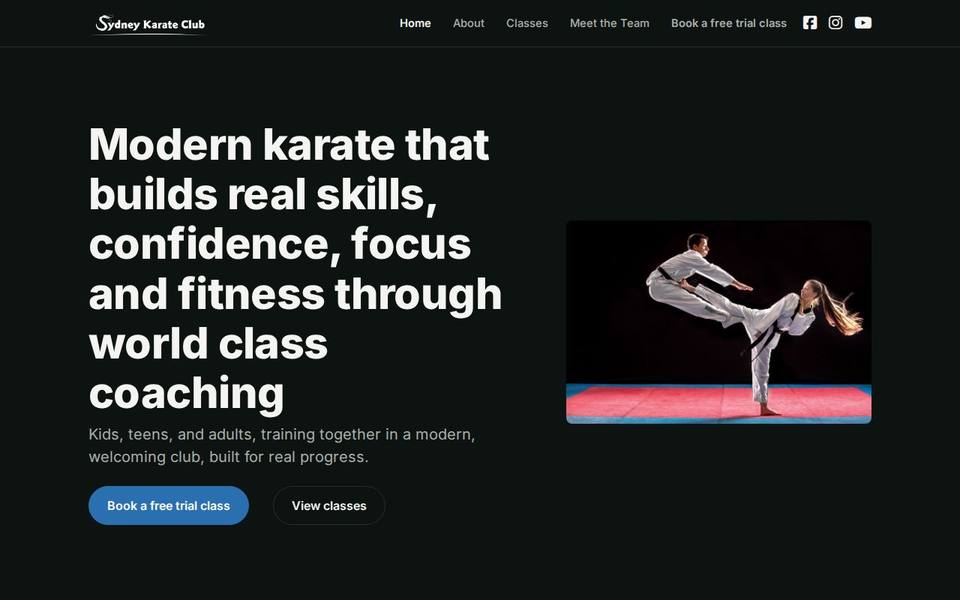 Sydney Karate Club website