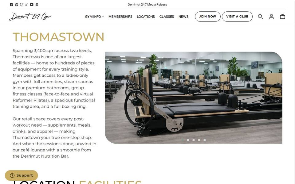 Derrimut 24:7 Gym Thomastown website