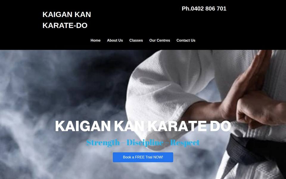 Kaigan Kan Karate Do website