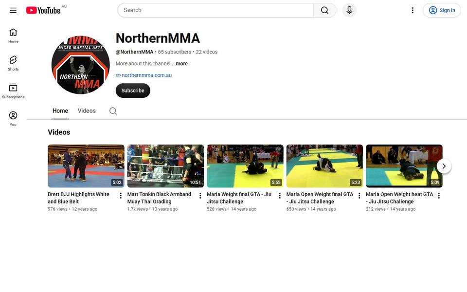 Northern Mixed Martial Arts website