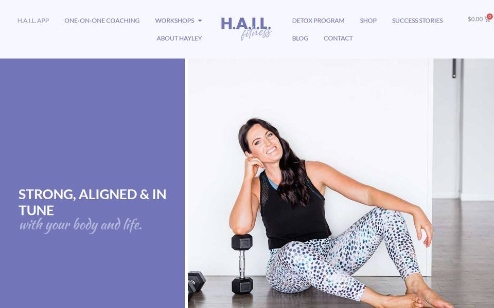 H.A.I.L. Fitness website