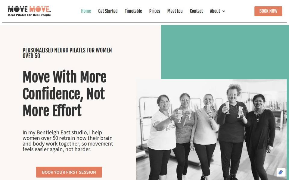 Move Move Pilates website