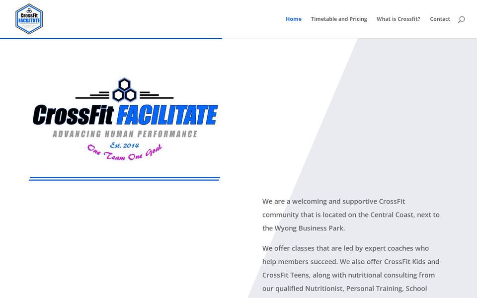 CrossFit Facilitate website