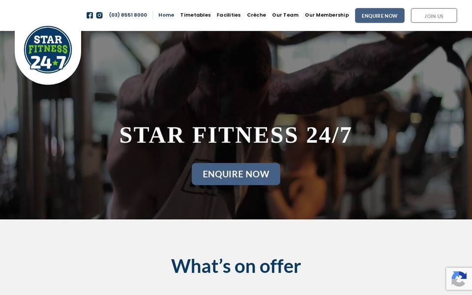 Star Fitness website